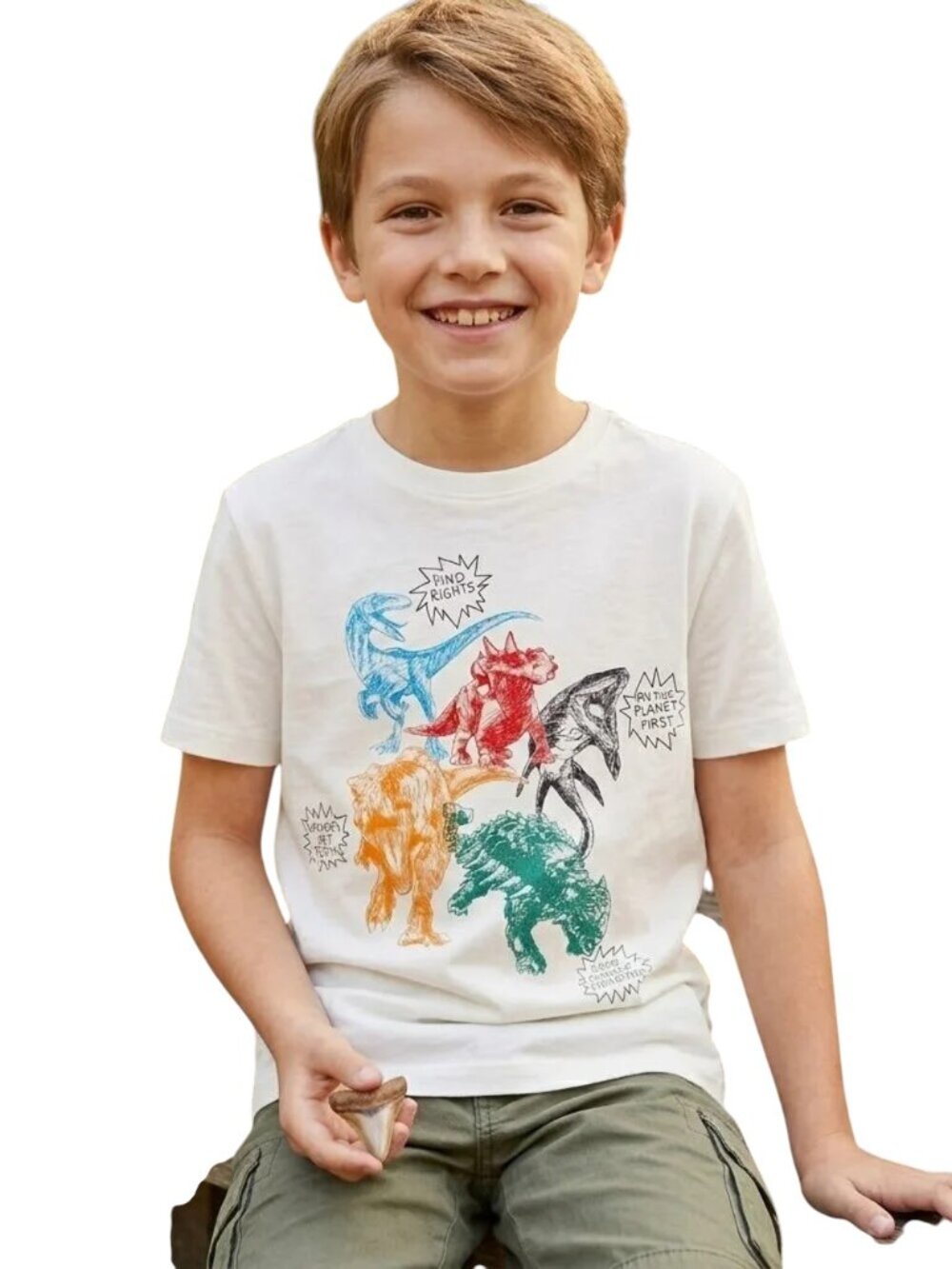 NEW Gymboree Jurassic World Dino Dinosaur Rights T Rex Tyrannosaurus L 10/12 NWT